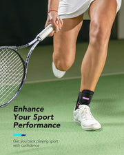 Quick Lace Up Ankle Brace for Women Men with Removable Side Splints, Adjustable Ankle Support for Sprained Ankle Injury Recovery, Ankle Stabilizer for Basketball Volleyball Tennis, 1 Unit