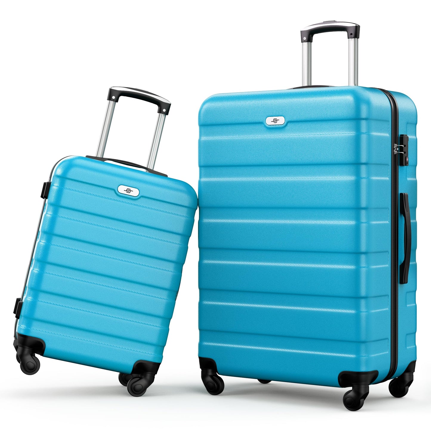 Suitour Luggage Sets 2 piece, Lightweigh Luggage Set with Spinner Wheels, 19/27 inch Travel Suitcase Set