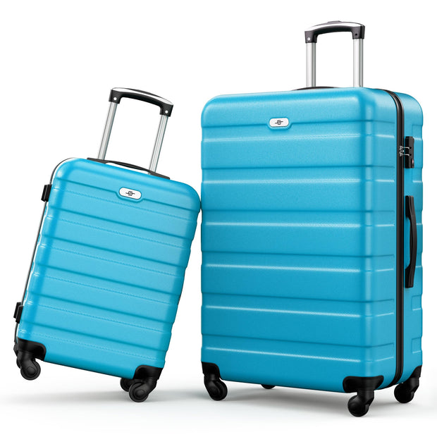 Suitour Luggage 4 Piece Sets,Hardshell Lightweight Suitcase with Spinner Wheels TSA Lock (16"/20"/24"/28")