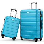 Suitour Luggage 3 Piece Sets Hard Shell Luggage Set with Spinner Wheels, TSA Lock, 20 24 28 inch Travel Suitcase Sets, Bright Blue