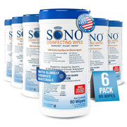 SONO Disinfecting Wipes - Alcohol-Free, No Bleach, Medical-Grade I Multi-Surface Cleaning for Home, School, Office, Hospital, Gym I Gentle on Electronic Devices I Everyday Use I 80 CT