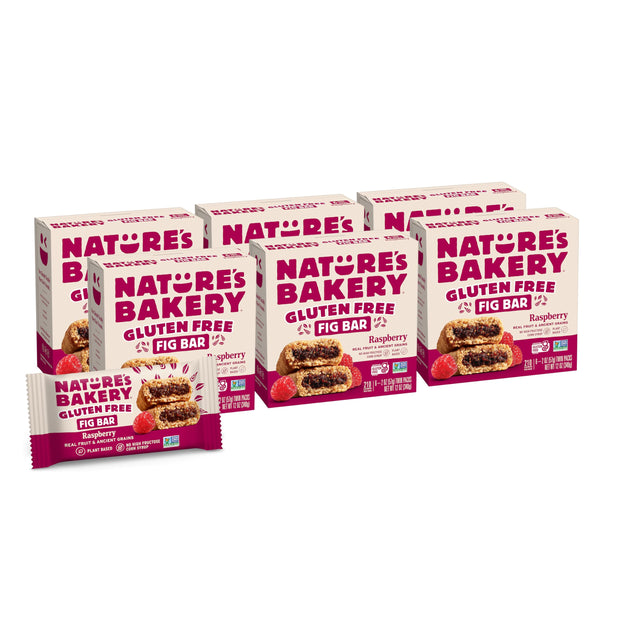 Nature’s Bakery Gluten Free Fig Bars, Blueberry, Real Fruit, Vegan, Non-GMO, Snack bar, 6 boxes with 6 twin packs (36 twin packs)