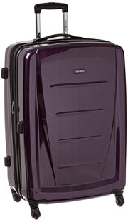 Samsonite Winfield 2 Hardside Expandable Luggage with Spinner Wheels, Burgundy, Checked-Medium 24-Inch
