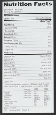 MET-Rx Big 100 Protein Bar, Meal Replacement, 30G Protein, Gluten Free, Crispy Apple Pie, 3.52 oz. ea, 8 Count (Packaging May Vary)