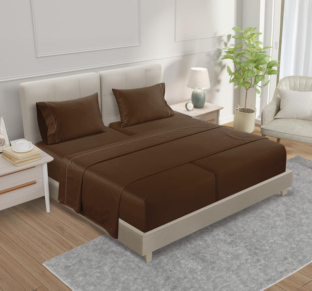 100% Egyptian Cotton Sheets King Size Sheets Set with Fully Elasticated Fitted Sheet & Pillowcase sets, 800 TC Hotel Collection Deep Pocket King Sheet Set, No Pill Soft Breathable Luxury White Bedding