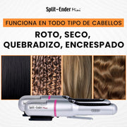 Split Ender Mini – Original Cordless Split End Hair Trimmer for Dry, Damaged, Brittle, Broken, Curly, Frizzy, or Straight Hair – Battery Operated (3 AAA) – at Home Hair Care & Styling Tool – Pink