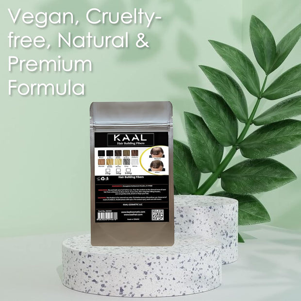 KAAL Hair Fiber Refill Pack | (0.88 oz, Medium Brown) Hair Powder Concealer for Thinning Areas and Hair Loss, Texturizing Powder for Men and Women