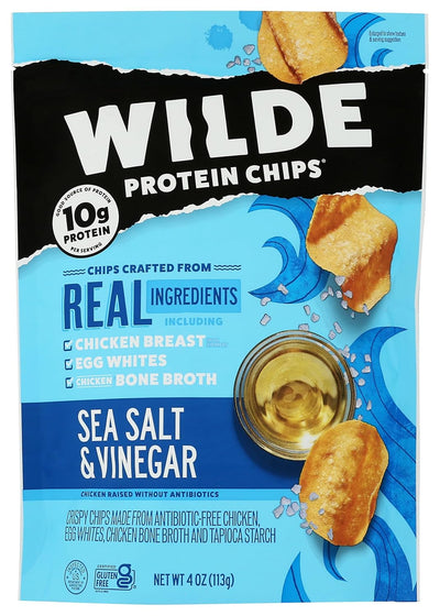 Wilde Snacks Chips Protein Seasalt Vingar 4 OZ