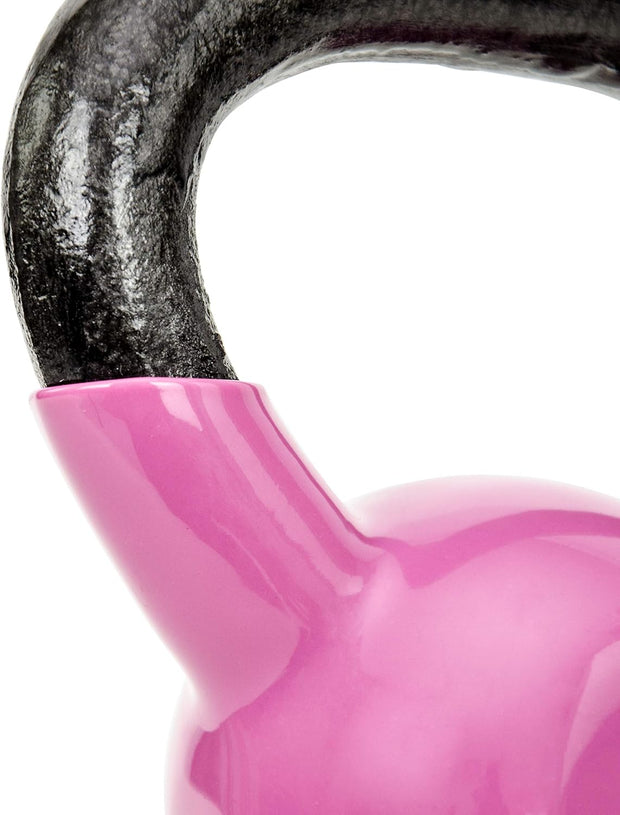 Sunny Health & Fitness Vinyl Coated Kettlebell for Strength Weight Training & Swinging Exercise - In 5, 10, 15, 20, 25 Pound