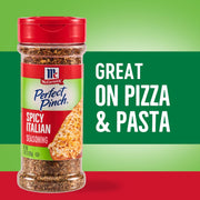 McCormick Perfect Pinch Seasoning, Spicy Italian, For Adding Italian Flavor with a Kick to Pizza, Pasta, Dressings & Sauces, 3.88 oz