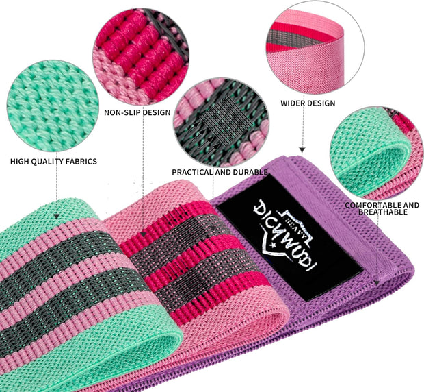 Pilates Essentials Kit for Home Women, Pilates Equipment for Workouts, 6 Fabric Resistance Bands, 12 Inch Magic Circle Yoga Ring, Mini Exercise Ball, Great Exercise Equipment