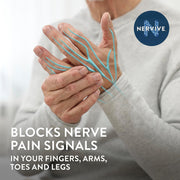 Nervive Pain Relieving Roll On Liquid, Max Strength No-Mess Topical Pain Reliever with Lidocaine and Menthol for Toes, Feet, Fingers, Hands, Legs & Arms, 2.5oz