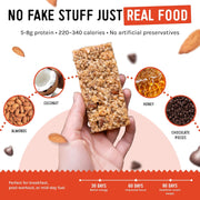 Taos Bakes - Variety Pack - Breakfast Bars - High Protein and High Fiber packed Granola Bars - Gluten Free & Non-GMO - Healthy Snacks for Adults & Kids – Trail Mix Bars - 12 Pack, 1.8oz ea