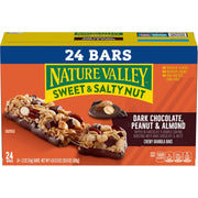 Nature Valley Sweet and Salty Nut Granola Bars, Dark Chocolate Peanut Almond, 24 Bars, 28.8 oz