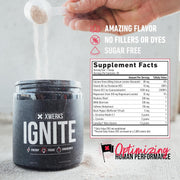 Xwerks Ignite Watermelon Pre Workout Powder, Natural Keto Pre Workout for Women and Men with Explosive Energy, Gluten Free Blend for Endurance and Stamina, 150mg Caffeine, 30 Servings