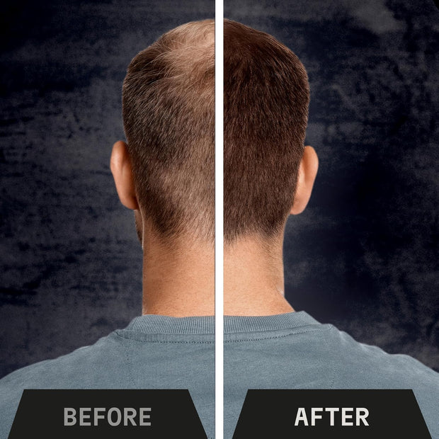 Striking Viking Hair Building Fibers for Thinning Hair (Black) 28g – Natural – Long-Lasting Powder for Undetectable, Thicker Look for Men & Women - Hair Fibers