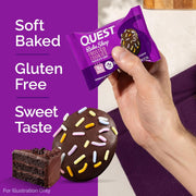 Quest Nutrition Frosted Protein Cookies, Chocolate Cake, 1g Sugar, 11g Protein, 2g Net Carbs, Gluten Free, 8 Cookies