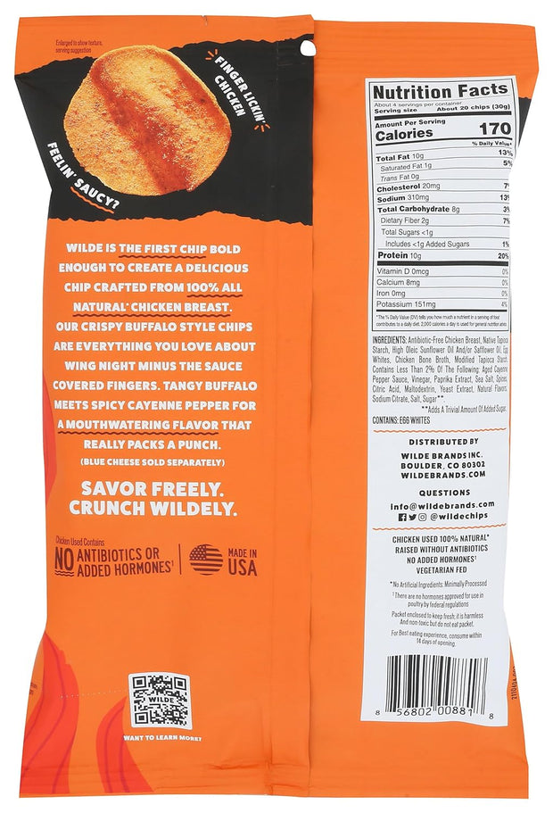 Wilde Snacks Chips Protein Buffalo 4 OZ