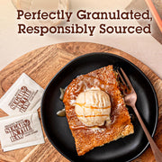 Sugar In The Raw Organic Granulated White Premium Cane Sugar, No Added Flavors or erythritol, Pure Natural Sweetener, Hot & Cold Drinks, Coffee, Tea Vegan, Gluten-Free, Non-GMO, Bulk Sugar, 250 ct packets (1-Pack)