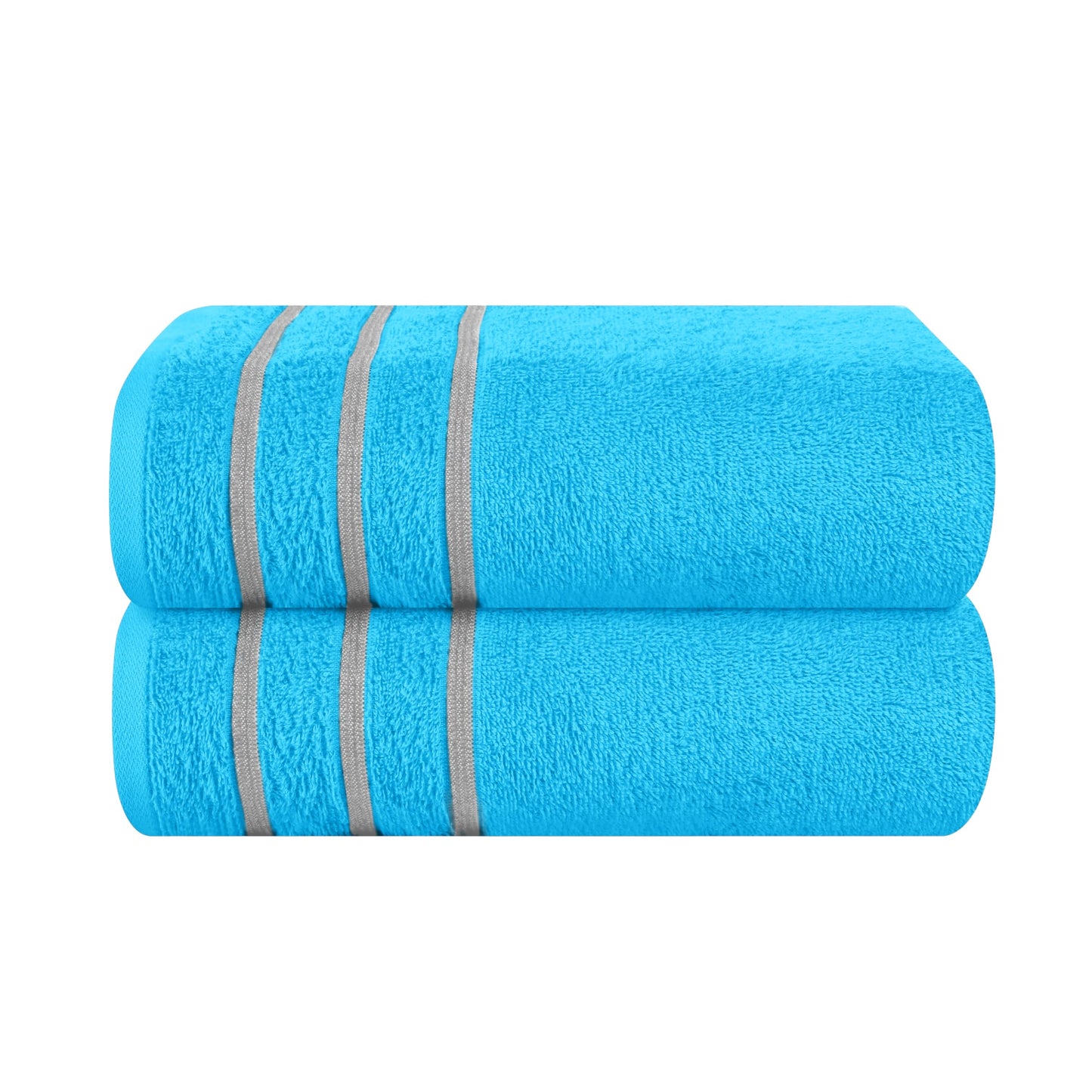 MyOwn Cotton 2 Pack Oversized Bath Towel Set 28x55 inches, Large Bath Towels, Ultra Absorbant Compact Quickdry & Lightweight Towel, Ideal for Gym Travel Camp Pool - Coral Orange, 71617