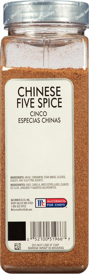 McCormick Culinary Chinese Five Spice, 16 oz - One 16 Ounce Container of Chinese Five Spice Powder with Sweet and Savory Flavor in Stir-Fries, Stews and More