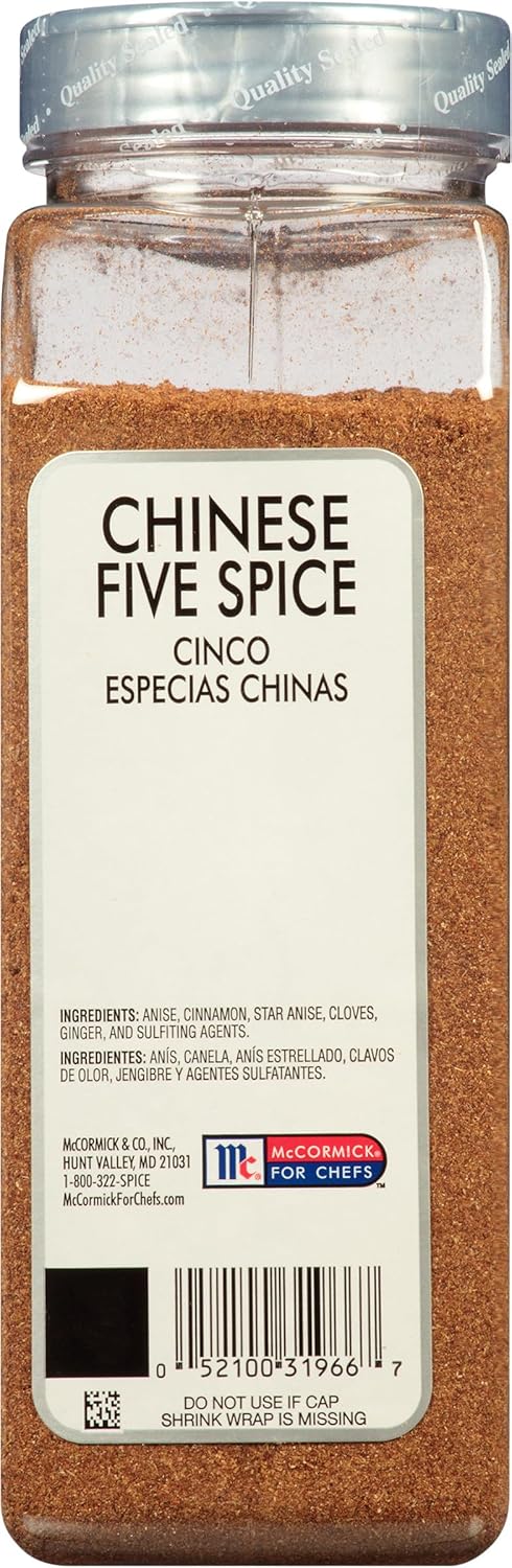 McCormick Culinary Chinese Five Spice, 16 oz - One 16 Ounce Container of Chinese Five Spice Powder with Sweet and Savory Flavor in Stir-Fries, Stews and More