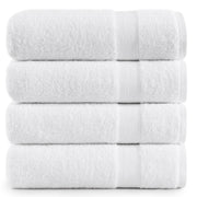 LANE LINEN 100% Cotton Ring Spun Bath Towels (28"x54") - 4 Pieces - Large Towels for Bathroom - Quick Drying, Soft & Absorbent Large Shower Towel Set - Used in Gym, Hotel, Spa, Home - Living Coral