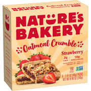 Nature's Bakery Oatmeal Crumble Bars, Strawberry, Real Fruit, Vegan, Non-GMO, Breakfast Bar, 7 Boxes With 12 Bars, 84 Count