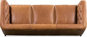 POLY & BARK Essex Sofa in Full-Grain Pure-Aniline Italian Tanned Leather in Cognac Tan