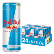 Red Bull Sugar Free Energy Drink with 114mg Caffeine plus Taurine & B Vitamins, 12 Fl Oz, Pack of 24 Cans