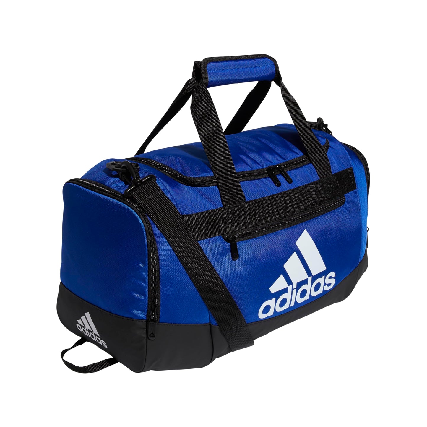 adidas Unisex Defender 4.0 Gym Duffel Bag for Men and Women, Black/White, Small (38L)