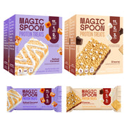 MAGIC SPOON Treats - High Protein, Low Carb, Keto Friendly, Low Sugar, Gluten Free, Crispy Protein Bar Cereal Bar, On-The-Go Healthy Snack (Chocolate PB, 8 Bars)