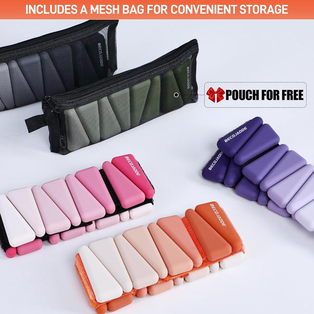 Wrist Weights for Women At Home Ankle Weights Set of 2 (1 lb /2 Lbs Each) Adjustable Weighted Wristbands Arm Leg Weights for Women Men Suitable for Walking Swimming Running Pilates Yoga Gym