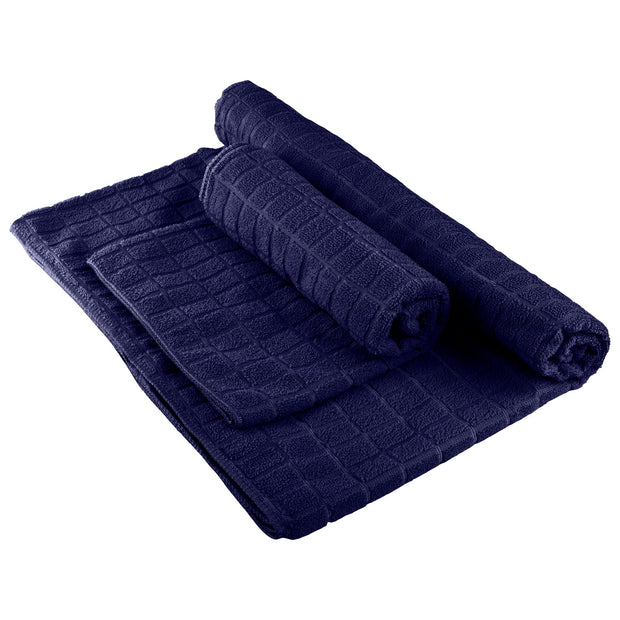 Wakeman Yoga Mat Towel and Gym Towel Set - 2-Piece Non Slip Set for Hot Yoga, Pilates, and Gym - 72” x 24” Sweat Absorbent and Quick Drying Blanket with Corner Pockets for Mats (Violet)