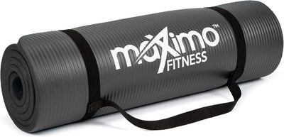 Maximo Fitness Yoga Mat - Multipurpose Exercise Mat for Men, Women and Kids, Ideal Non Slip Workout Mats for Yoga, Pilates, Gym Exercise with Carrying Strap