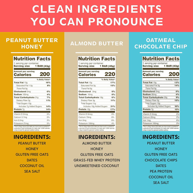 KiZE Energy Bars - Best Sellers Variety Pack - Gluten Free, Dairy Free Options, Non-GMO, and High Protein Meal Replacement Energy Bars, Clean and Simple Food Ingredients - 7-10g High Protein Snacks, (10 Count)