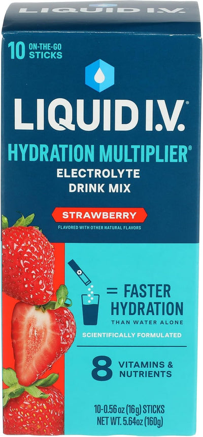 LIQUID IV Hydration Strwbry 10Ct Bx 5.64 OZ