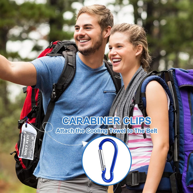 Pleneal Cooling Towels - 6 Pack Cooling Towel (40"x12"), Ice Gym Towels for Working Out, Microfiber Cool Towel for Neck and Face, Yoga Towel for Home Gym, Workout & More Activities