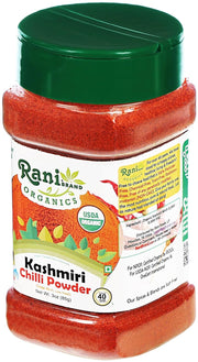 Rani Kashmiri Chilli Powder (Deggi Mirch, Low Heat) Ground Indian Spice 16oz (1lb) 454g PET Jar ~ All Natural | Salt-Free | Vegan | Kosher | Gluten Friendly
