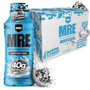 REDCON1 MRE Ready to Drink Protein Shakes, Blueberry Cobbler - Lactose + Whey Free RTD Protein Made with Real Whole Food Protein Blends - Keto-Friendly and Easy to Digest Nutritional Shake (12 Pack)