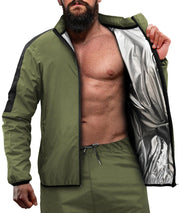 RDX Sauna Suit Full Body Heat Sweat Suit, REACH OEKO TEX 100 CERTIFIED, Anti Rip Long Sleeve Tracksuit Top Bottom