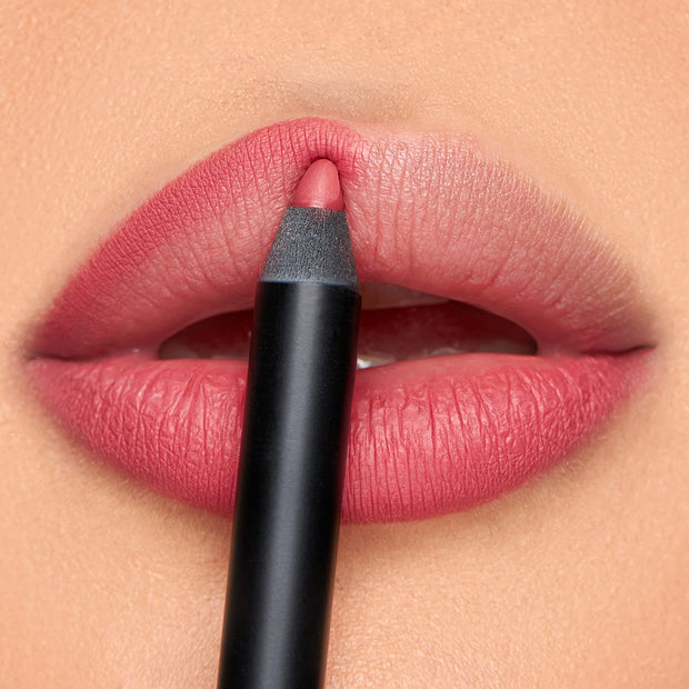 K7L Dark Pink Lip Crayon (Vegan) - Long Lasting and Waterproof - Buff