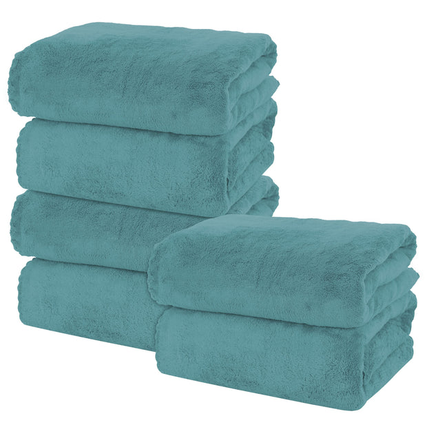 MOONQUEEN 2 Pack Premium Bath Towel Set - Quick Drying - Microfiber Coral Velvet Highly Absorbent Towels - Multipurpose Use as Bath Fitness, Bathroom, Shower, Sports, Yoga Towel (Grey)