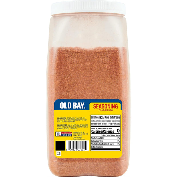 OLD BAY Seasoning, 7.5 lb - One 7.5 Pound Container of OLD BAY All-Purpose Seafood Seasoning, Perfect for Crabs, Shrimp, Chicken, Chowder, Pizza, Fries and More