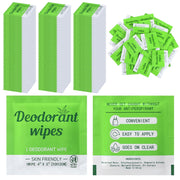 Timgle 100 Pcs Travel Deodorant Wipes Individually Wrapped Armpit Antiperspirant Deodorant Sweat Body Wipes for Women Men Teens Sports Travel Cleanse Skin and Underarm Excessive Sweating(Cucumber)
