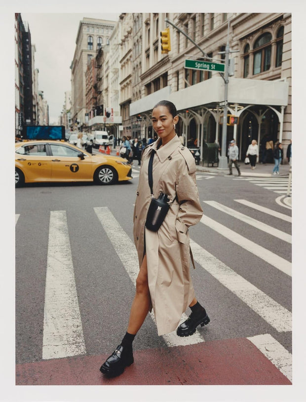 Stanley Cross Bottle 23 oz | Travel Water Bottle with Jacquard Strap | Leakproof Tritan Lid with Removable Straw | Insulated Stainless Steel | BPA-Free | Black