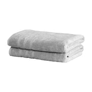 Mosobam Luxury Turkish Set of 2 Bath Towels 30X58 Light Taupe Oversize 700 GSM Bamboo Viscose & Aegean Turkish Combed Cotton