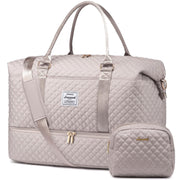 LOVEVOOK Travel Duffle Bag,Weekender Bags for Women with Shoe Compartment，Carry on Overnight Bag with Toiletry Bag,Gym Duffel Bag with Wet Pocket, Hospital Bags for Labor and Delivery