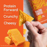 Quest Nutrition Nacho Cheese Tortilla Style Protein Chips, 18g Protein, 4g Net Carb, Low Carb, Gluten Free, 1.1 oz (Pack of 4)