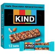 KIND Nut Bars, Dark Chocolate Nuts and Sea Salt, Healthy Snacks, Gluten Free, Low Sugar, 6g Protein, 12 Count